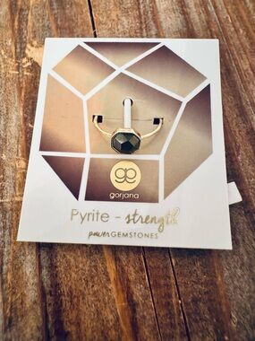 New Gorjana Pyrite Power Gemstones Ring Size 6